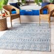 Artistic Weavers 7 ft. 10 in. x 10 ft. 2 in. Indoor/Outdoor Blue/White Area Rug