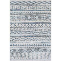 Artistic Weavers 7 ft. 10 in. x 10 ft. 2 in. Indoor/Outdoor Blue/White Area Rug
