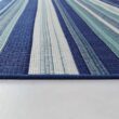 StyleWell Blue/White 9 ft. x 12 ft. Striped Indoor/Outdoor Area Rug