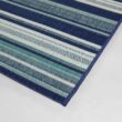 StyleWell Blue/White 9 ft. x 12 ft. Striped Indoor/Outdoor Area Rug