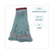 Boardwalk BWK1400LCT Cotton/Synthetic EchoMop with Looped-End Wet String Mop Mop Head, Large, Blue, (12-Carton) Boardwalk BWK1400LCT Cotton/Synthetic EchoMop with Looped-End Wet String Mop Mop Head, Large, Blue, (12-Carton)
