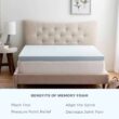 Brookside 3 in. King Gel Memory Foam Mattress Topper