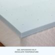 Brookside 3 in. King Gel Memory Foam Mattress Topper