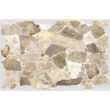 Dundee Deco REHD245WB-10 3D Falkirk Renfrew 39 in. x 25 in. Brown Beige Faux Stone PVC Decorative Wall Paneling (10-Pack)
