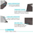 LUXRITE LR40530-2PK 600- Watt Equivalent Integrated LED Brown Dusk to Dawn Wall Pack Light with Photocell Sensor 3 Color Selectable 2 Pack