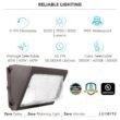LUXRITE LR40530-2PK 600- Watt Equivalent Integrated LED Brown Dusk to Dawn Wall Pack Light with Photocell Sensor 3 Color Selectable 2 Pack