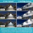 LUXRITE LR40530-2PK 600- Watt Equivalent Integrated LED Brown Dusk to Dawn Wall Pack Light with Photocell Sensor 3 Color Selectable 2 Pack