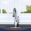 FLOW X Series Single-Handle Pull-Down Sprayer Kitchen Faucet with Motion Sensor in Brushed Nickel FLOW X Series Single-Handle Pull-Down Sprayer Kitchen Faucet with Motion Sensor in Brushed Nickel