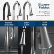 FLOW X Series Single-Handle Pull-Down Sprayer Kitchen Faucet with Motion Sensor in Brushed Nickel FLOW X Series Single-Handle Pull-Down Sprayer Kitchen Faucet with Motion Sensor in Brushed Nickel