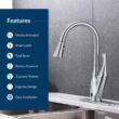 FLOW X Series Single-Handle Pull-Down Sprayer Kitchen Faucet with Motion Sensor in Brushed Nickel FLOW X Series Single-Handle Pull-Down Sprayer Kitchen Faucet with Motion Sensor in Brushed Nickel