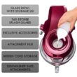 KENMORE Kenmore Elite Ovation 5 Qt Stand Mixer, 500W 10-Speed, Pour-In Top, Beater, Whisk, Dough Hook, Red