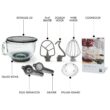 KENMORE Kenmore Elite Ovation 5 Qt Stand Mixer, 500W 10-Speed, Pour-In Top, Beater, Whisk, Dough Hook, Red