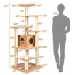 ANGELES HOME M74-8PS31 69 in. Tall Brown Sleep and Play Cat Tree ANGELES HOME M74-8PS31 69 in. Tall Brown Sleep and Play Cat Tree