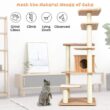 ANGELES HOME M74-8PS31 69 in. Tall Brown Sleep and Play Cat Tree ANGELES HOME M74-8PS31 69 in. Tall Brown Sleep and Play Cat Tree