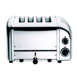 Dualit  New Gen 4-Slice Chrome Wide Slot Toaster with Crumb Tray