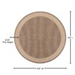 Couristan Recife Wicker Stitch Cocoa-Natural 9 ft. x 9 ft. Round Indoor/Outdoor Area Rug