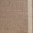 Couristan Recife Wicker Stitch Cocoa-Natural 9 ft. x 9 ft. Round Indoor/Outdoor Area Rug
