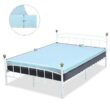 Costway Blue 4 in. Gel-Infused Memory Foam Mattress Topper Ventilated Bed Pad Queen