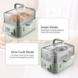 BUYDEEM 5-Qt Stainless Steel Electric Food Steamer with Auto Power-Off Protection BUYDEEM 5-Qt Stainless Steel Electric Food Steamer with Auto Power-Off Protection