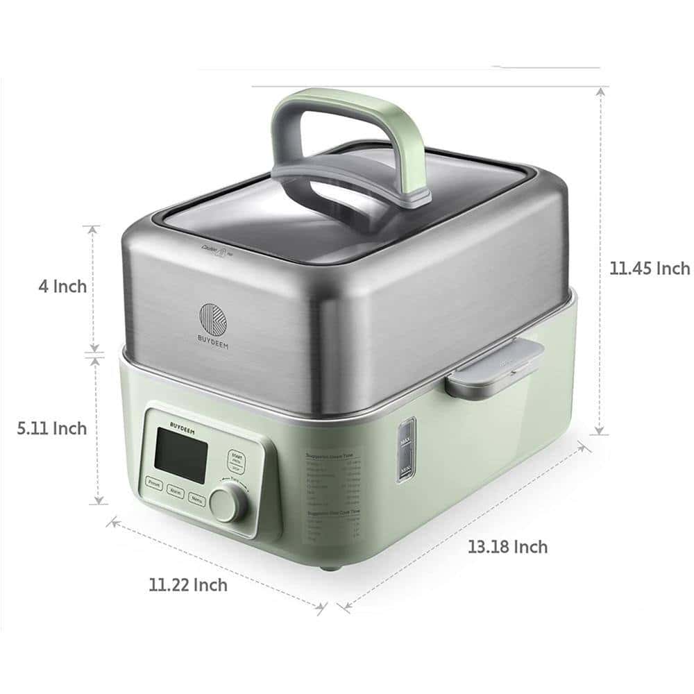 BUYDEEM 5-Qt Stainless Steel Electric Food Steamer with Auto Power-Off Protection BUYDEEM 5-Qt Stainless Steel Electric Food Steamer with Auto Power-Off Protection - Image 2