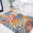 JONATHAN Y Tropics Palm Leaves Cream/Orange 9 ft. x 12 ft. Indoor/Outdoor Area Rug JONATHAN Y Tropics Palm Leaves Cream/Orange 9 ft. x 12 ft. Indoor/Outdoor Area Rug