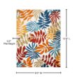 SAFAVIEH Cabana Cream/Red 9 ft. x 12 ft. Abstract Palm Leaf Indoor/Outdoor Patio Area Rug