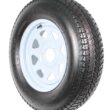 eCustomrim 2-Pack Trailer Tire Rim ST205/75D15 15 in. Load Range C 5 Lug White Spoke Wheel