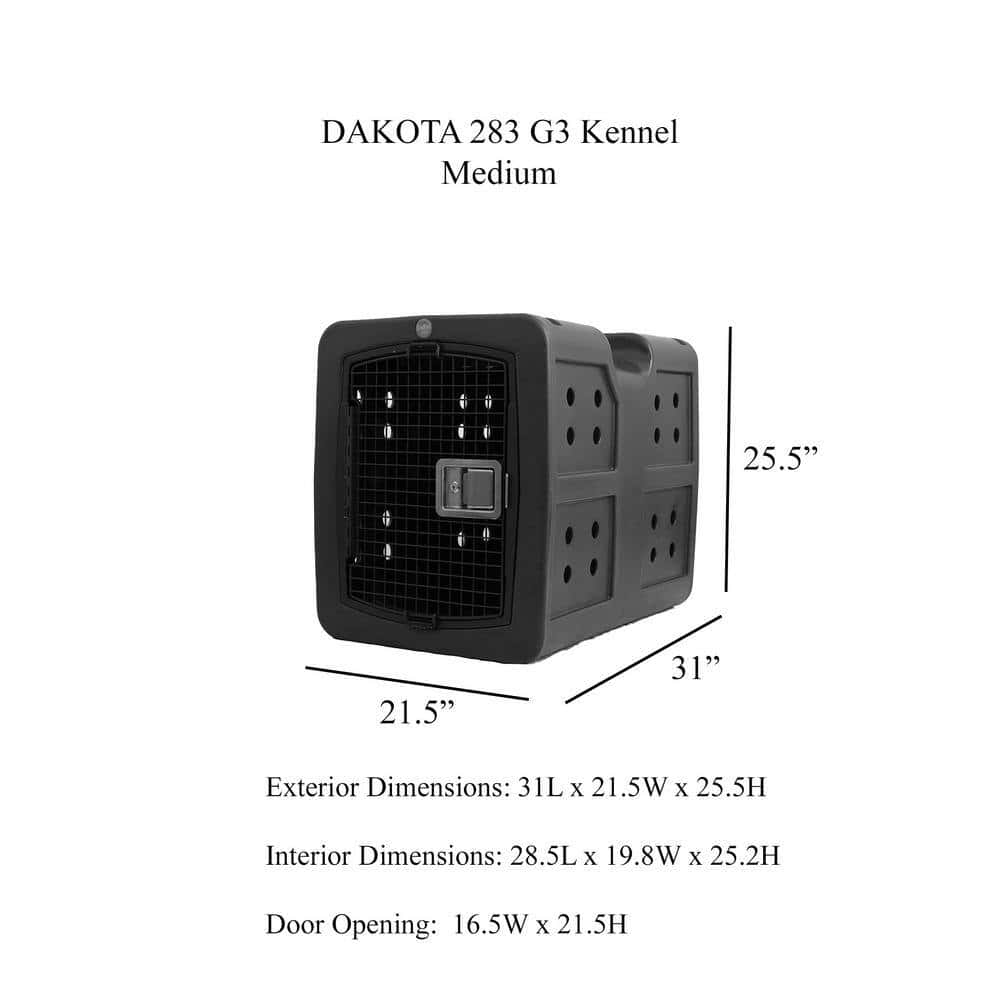 DAKOTA 283 D2-G3MED-FRM-DAR Dakota Framed Door Medium Dark Granite Kennel DAKOTA 283 D2-G3MED-FRM-DAR Dakota Framed Door Medium Dark Granite Kennel - Image 6