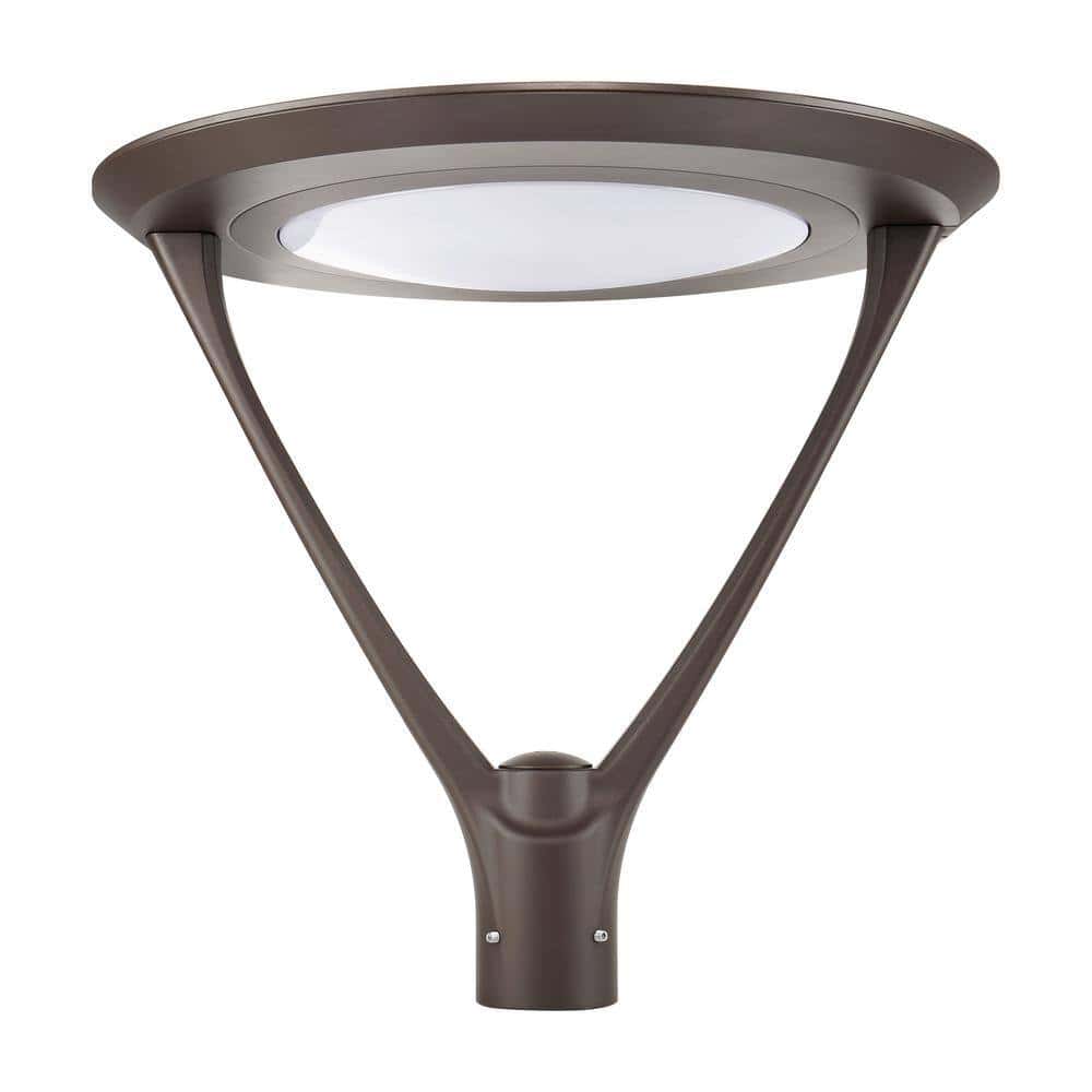 Viribright 100-Watt Equivalent Hardwired Dark Bronze Motion Sensing LED 25 in. Deck Post Light with Dimming Capabilities Viribright 100-Watt Equivalent Hardwired Dark Bronze Motion Sensing LED 25 in. Deck Post Light with Dimming Capabilities - Image 4