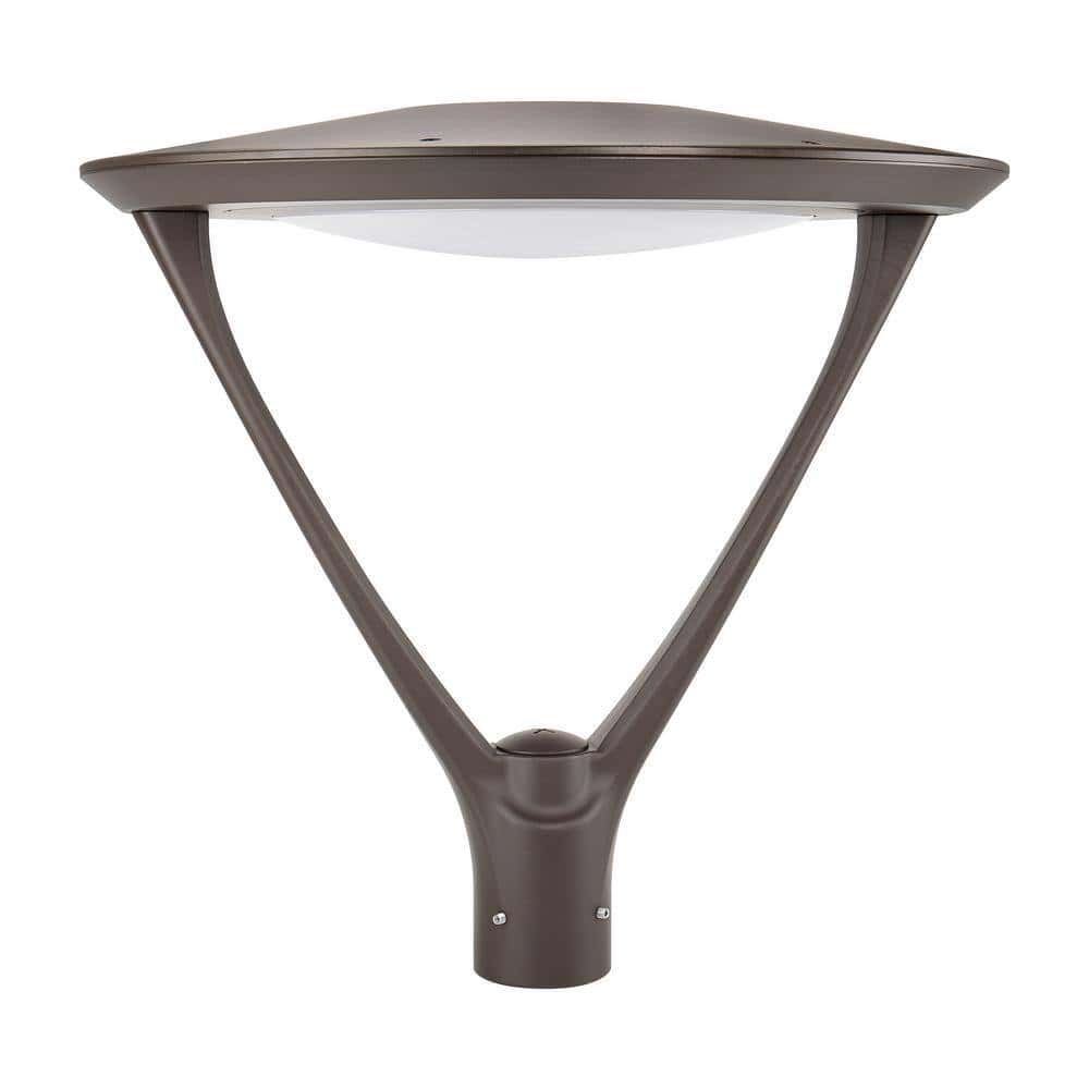 Viribright 100-Watt Equivalent Hardwired Dark Bronze Motion Sensing LED 25 in. Deck Post Light with Dimming Capabilities Viribright 100-Watt Equivalent Hardwired Dark Bronze Motion Sensing LED 25 in. Deck Post Light with Dimming Capabilities - Image 3