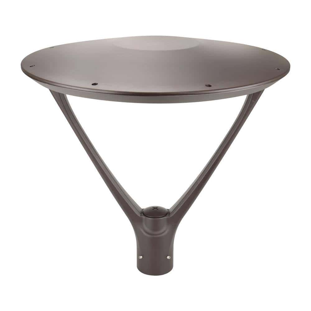Viribright 100-Watt Equivalent Hardwired Dark Bronze Motion Sensing LED 25 in. Deck Post Light with Dimming Capabilities Viribright 100-Watt Equivalent Hardwired Dark Bronze Motion Sensing LED 25 in. Deck Post Light with Dimming Capabilities - Image 2