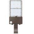 Viribright 400-Watt Equivalent Integrated LED Dark Bronze Weather Resistant Area Light, Square Mount Included, 20,800 Lumens, 5000K