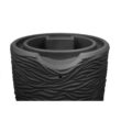 Good Ideas IMP-L65-DAR Impressions Palm 65 Gal. Dark Granite Rain Barrel