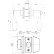 DELANEY HARDWARE KIT#BN3007R-PP 5-Bennett Edged Oil Rubbed Bronze Entry Door Handles and 5-Edged Oil Rubbed Bronze Sgl Cyl Deadbolts All Keyed Alike