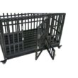 Tatayosi J-H-W20658500 Heavy-Duty Carbon steel Dog Cage pet Crate with Roof
