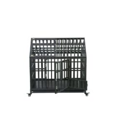 Tatayosi J-H-W20658500 Heavy-Duty Carbon steel Dog Cage pet Crate with Roof