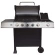 Dyna-Glo DGB515SDP-D 5-Burner Open Cart Propane Gas Grill in Stainless Steel with Side Burner