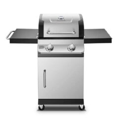 Dyna-Glo DGP321SNP-D Premier 2-Burner Propane Gas Grill in Stainless Steel with Built-In Thermometer