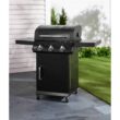 Dyna-Glo DGP397CNP-D Premier 3-Burner Propane Gas Grill in Black with Folding Side Tables