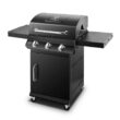 Dyna-Glo DGP397CNP-D Premier 3-Burner Propane Gas Grill in Black with Folding Side Tables