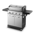 Dyna-Glo DGP483SSP-D Premier 4-Burner Propane Gas Grill in Stainless Steel with Side Burner