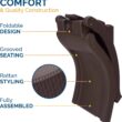 SwimWays Terra Sol Sonoma 2-in-1 Pool Float and Patio Chaise Lounge Chair, Chocolate Brown