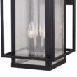 VAXCEL Hyde Park 3 Light Dusk to Dawn Bronze Mission Outdoor Wall Lantern Clear Glass