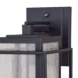 VAXCEL Hyde Park 3 Light Dusk to Dawn Bronze Mission Outdoor Wall Lantern Clear Glass