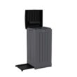Suncast Trash Hideaway 39 gal Peppercorn Resin Trash Can Lid Included