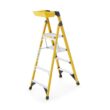 Gorilla Ladders GLXF-5B 5.5 ft. Fiberglass Dual Platform Step Ladder with Project Bucket (10 ft. Reach), 300 lbs. Capacity Type IA Duty Rating
