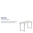 Carnegy Avenue CGA-DAD-515370-GR-HD Granite White Folding Table