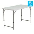 Carnegy Avenue CGA-DAD-515370-GR-HD Granite White Folding Table