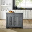 CROSLEY FURNITURE Avery Grey Kitchen Island CROSLEY FURNITURE Avery Grey Kitchen Island