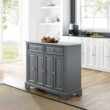 CROSLEY FURNITURE Avery Grey Kitchen Island CROSLEY FURNITURE Avery Grey Kitchen Island
